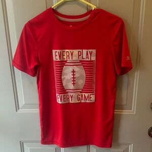 All in Motion Red Sports Graphic Tee athletic material size‎ large